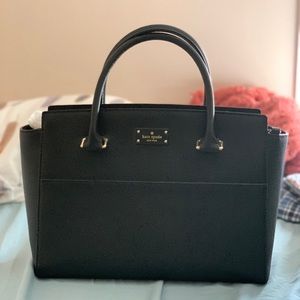 Kate Spade black leather bag